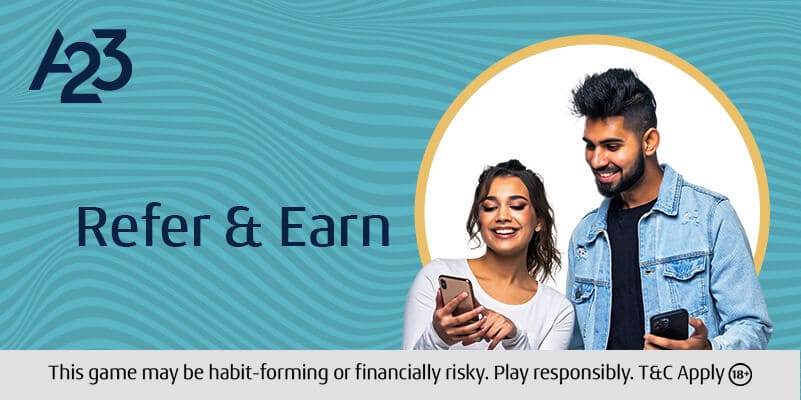 A23 Rummy Refer and Earn Program For Online Rummy Players - A23