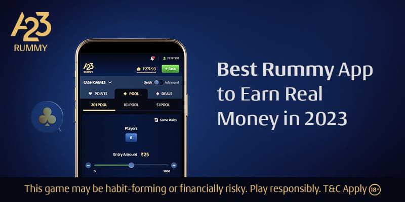 Best Rummy App to Earn Real Money in 2023 - A23